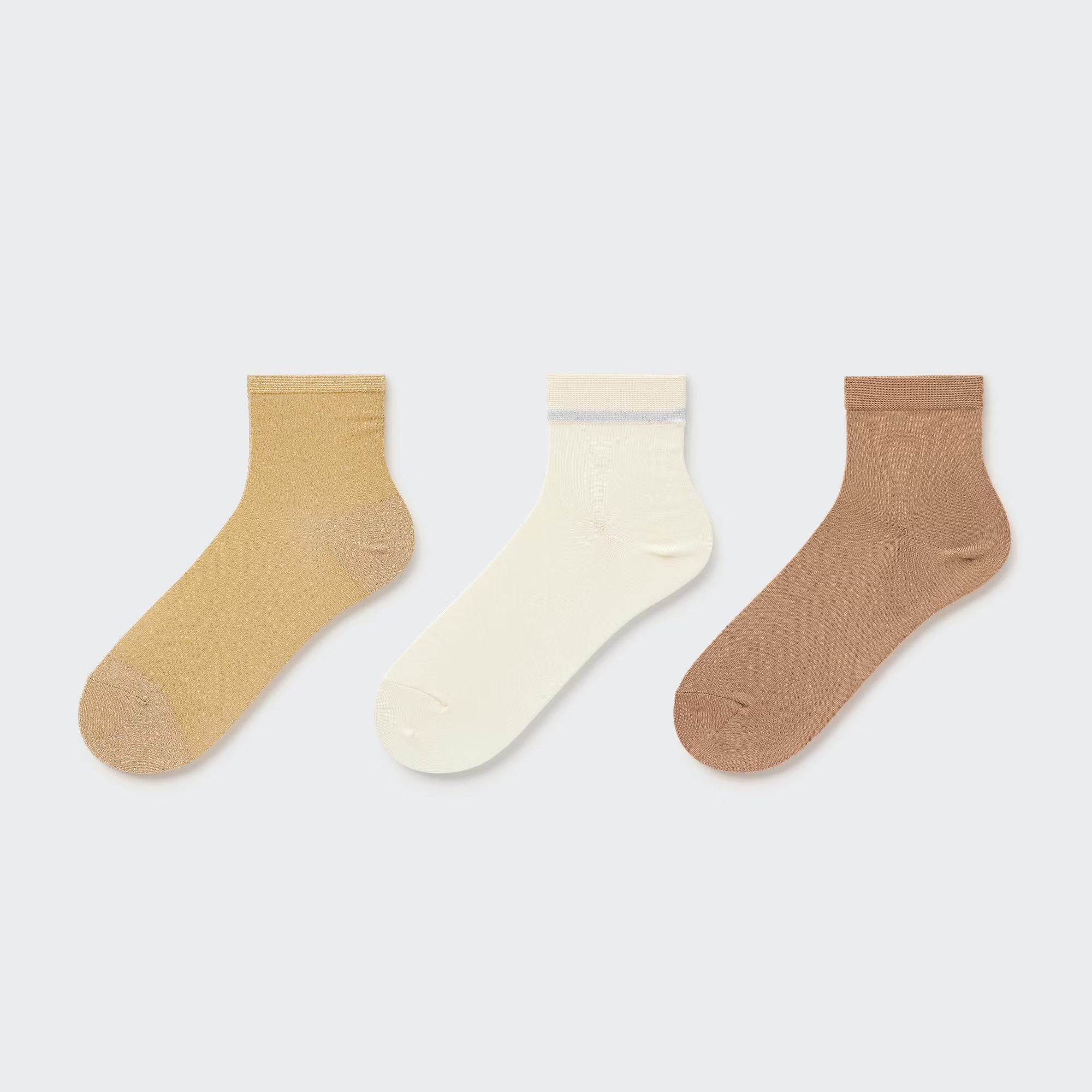 Sheer Glitter Socks (3 Pairs) | UNIQLO (US)
