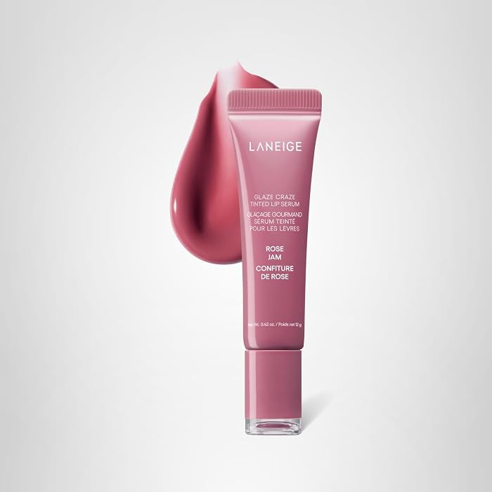 LANEIGE Glaze Craze Tinted Lip Serum: Hydrating, Lip Barrier-Boosting, Softening Lip Serum Treatm... | Amazon (US)