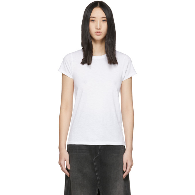 rag and bone White The Tee T-Shirt | SSENSE 