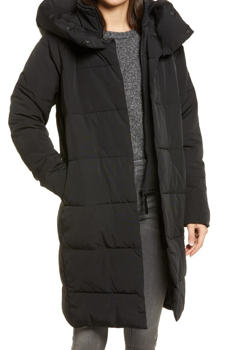 French Connection Water Resistant Relaxed Fit Pillow Collar Puffer Coat | Nordstrom | Nordstrom