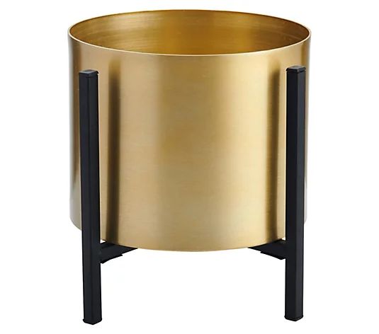 Scott Living Gold Metal Vase on Stand | QVC