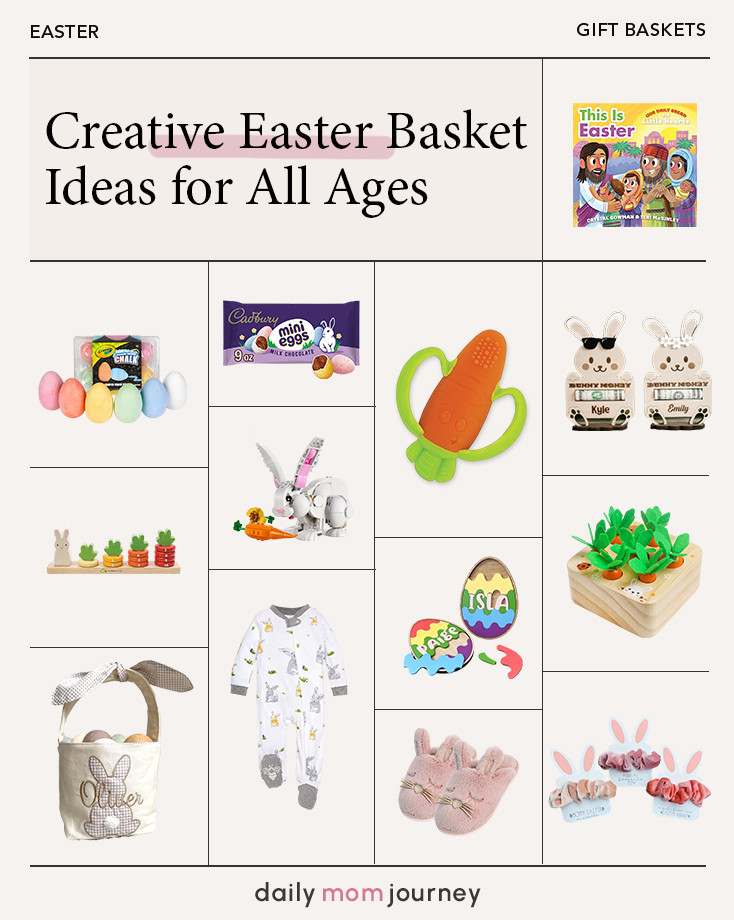 Make Easter morning extra special! 🌷🎁 Whether you love adding fun toys, sweet treats, or cozy gifts, this list has something for every little bunny! 🐰 What’s your go-to Easter basket filler? Check out 60+ creative ideas here 👉 https://dailymomjourney.com/easter-basket-ideas/ #EasterBasketIdeas #SpringJoy #EasterMorning 

 #LTKSeasonal #LTKBaby #LTKKids