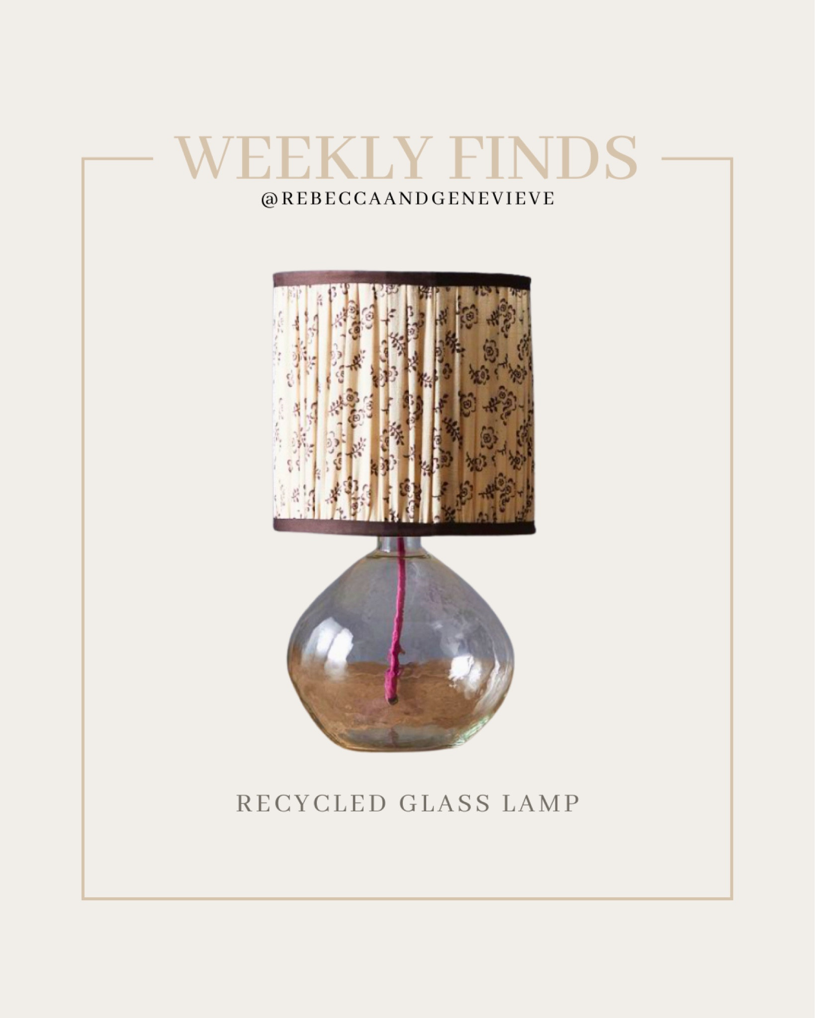 Another weekly find 🤩 This glass lamp is a beauty! 
-
Home decor. Table lamp. Home finds

#LTKhome