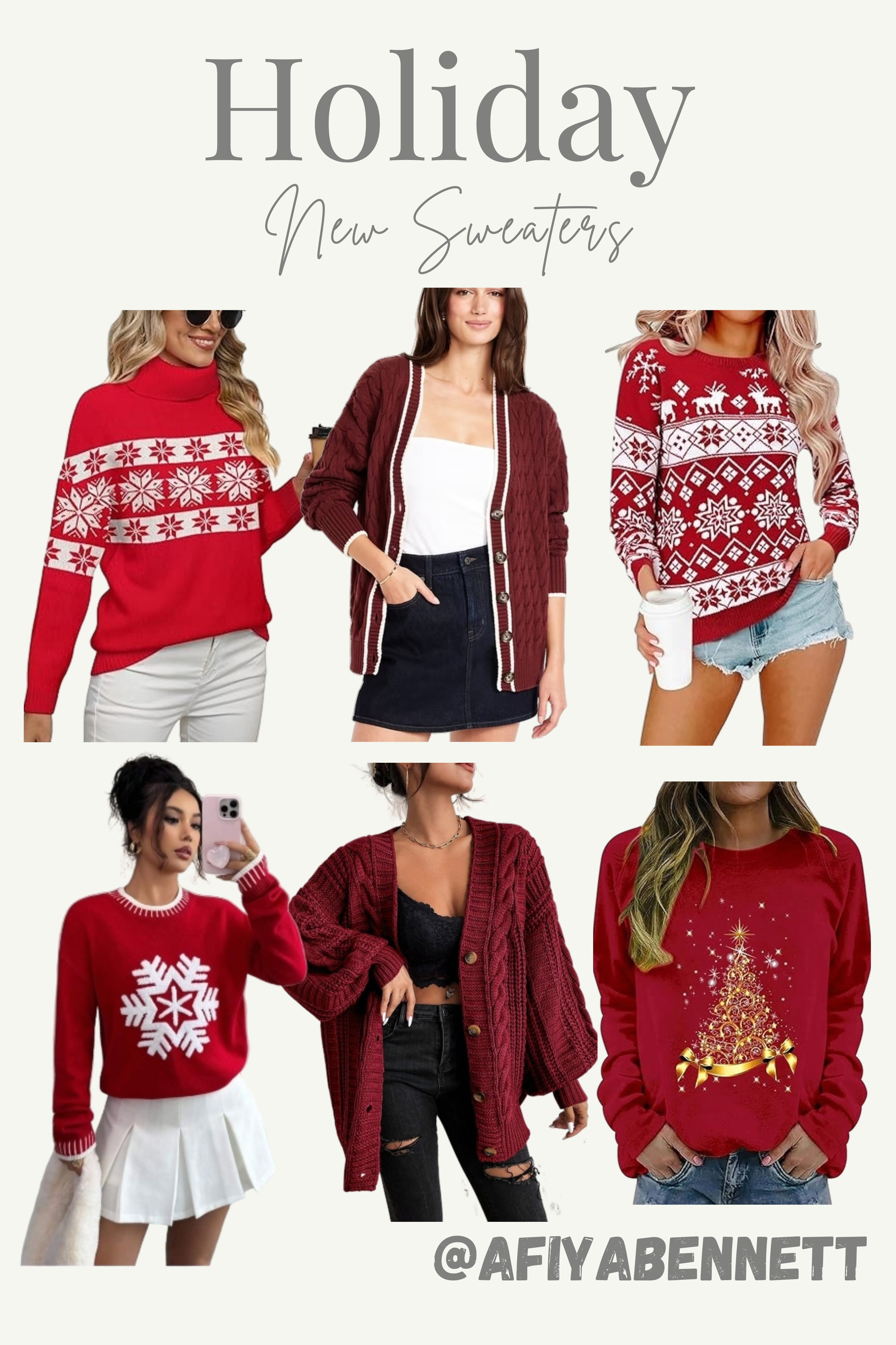 Cozy up for the holidays! My edit of the best new sweaters for the season is live! Find everything from chunky knits to festive cardigans perfect for gifting and staying warm! Tap to shop these must-have holiday sweaters! #NewSweaters #HolidayStyle #CozyKnitwear #WinterFashion #HolidayGifts #ShopTheLook #FallFashion #LTKFinds 

 #LTKootd #LTKSeasonal #LTKSaleAlert