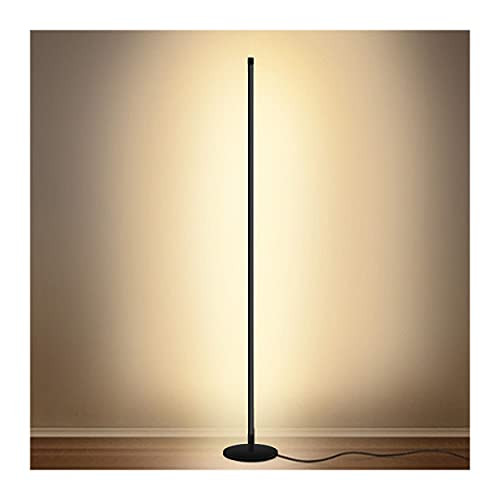 Modern Led Standing Corner Lamp Black Decor Contemporary Metal Floor Lamp for Living Room Bedrooms with Remote & Touch Control | Amazon (US)