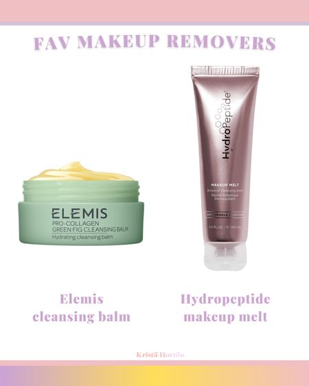 I've been loving the Makeup Melt from
HydroPeptide but Elemis came out with the green fig scent and I am lovvvving that one now too!!
Use it on top of your makeup DRY, And then use a warm rag to wipe it off!!
Your makeup will literally
MELT off!!
#makeup #beauty #makeup remover #elemis #hydropeptide #cleansingbalm

#LTKSeasonal #LTKbeauty #LTKitbag