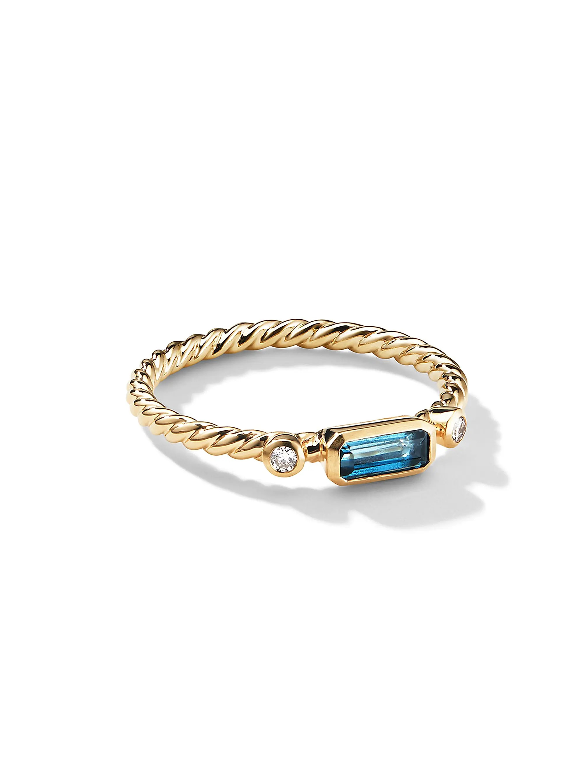 Cable Collectibles Stack Ring in 18K Yellow Gold | Saks Fifth Avenue