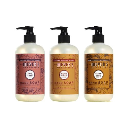 Mrs. MEYER'S CLEAN DAY Fall Scent Variety Pack (Apple Cider + Acorn Spice + Fall Leaves) | Amazon (US)