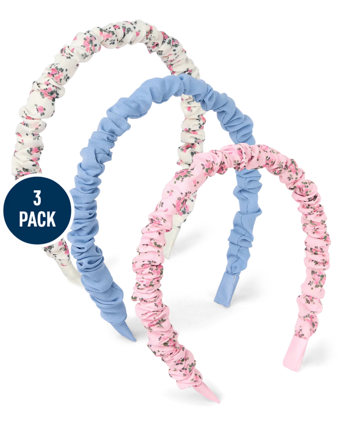 Girls Floral Ruched Headband 3-Pack - multi | The Children's Place