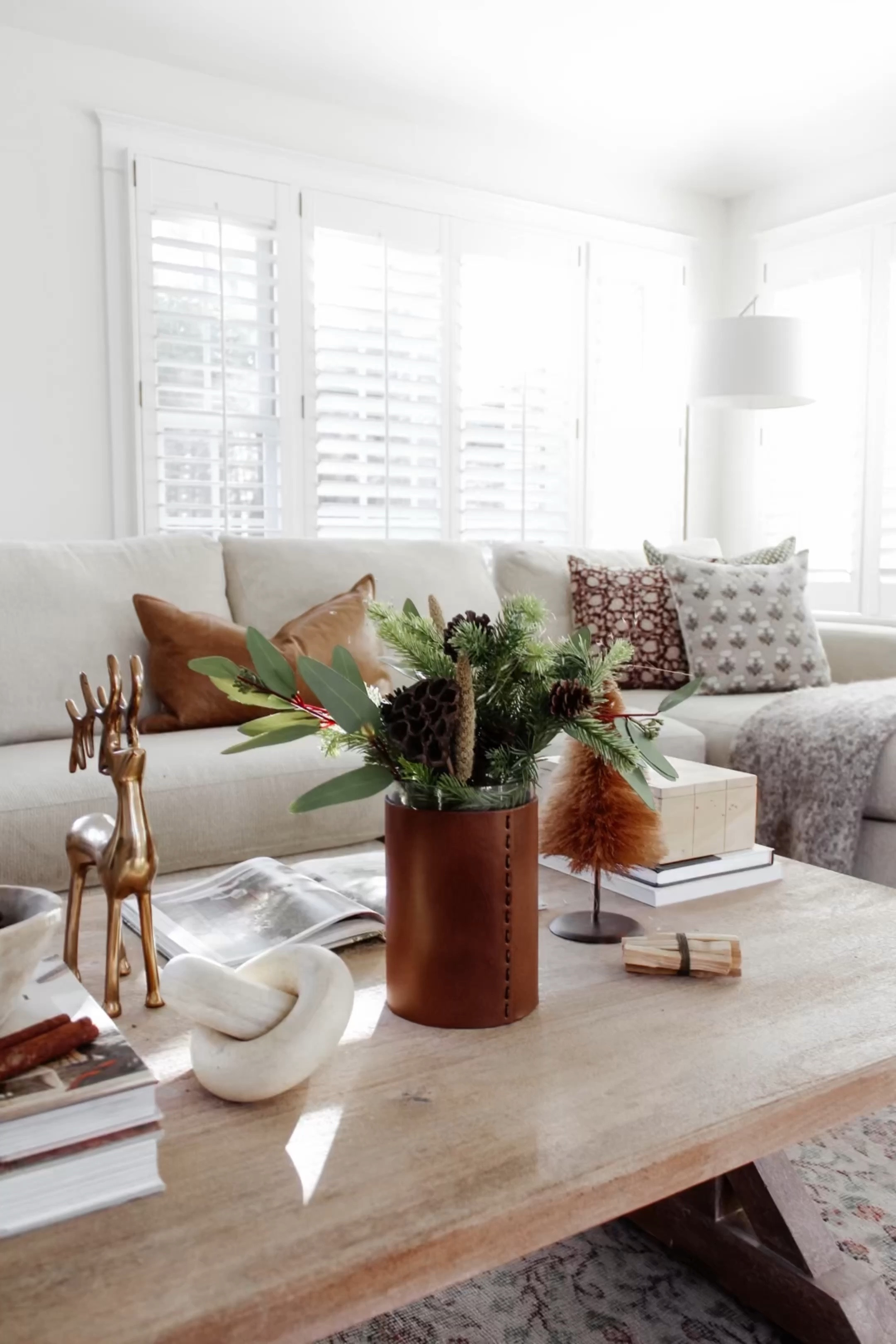 Take a photo tour of this year’s holiday home over on the blog ✨ Easily shop each item to complete your space for the season!
•
Shop, read the blog and more all from the link in bio! Message me with any questions.
•
•
•

Fireplace mantel garland, Christmas garland, affordable holiday home decor, Michael’s garland, stocking decor, holiday home tour, neutral Christmas, simple Christmas decor, brass decor, holiday home inspo, candle holder, mirror, brass decor, nutcracker, hanging bells, sitting room decor, coffee table decor, affordable holiday decor, holiday style, Christmas home tour 

#LTKHoliday #LTKhome #LTKSeasonal