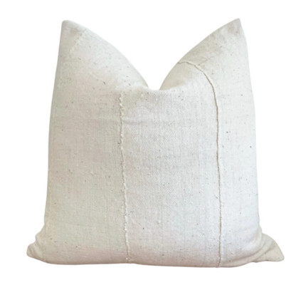 Mudcloth Pillow Cover | Authentic African Mudcloth Pillow | Boho Home Decor | Lumbars | 18x18 | 2...