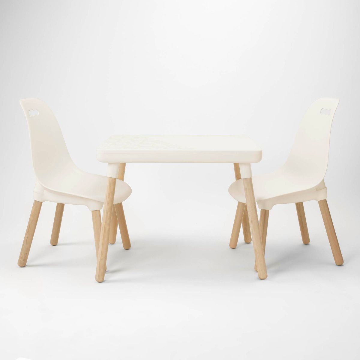 3pc Century Modern Kids' Table and Chair Set Ivory - B. Spaces | Target