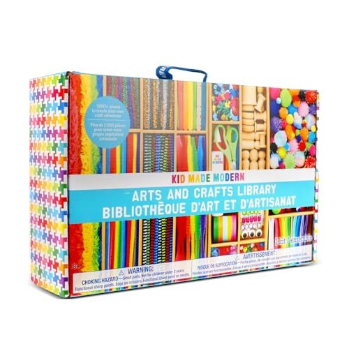 Kid Made Modern Arts and Craft Kit – A DIY 3.8 Pounds of Hobby Craft Supplies & Materials Box for Creative Art Projects for Kids Age 4 5 6 7 8 9 10 11 & 12 Year Old Girls & Boys | Amazon (US)