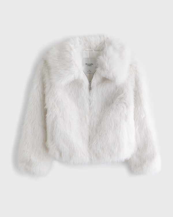 Short Faux Fur Coat | Abercrombie & Fitch (US)
