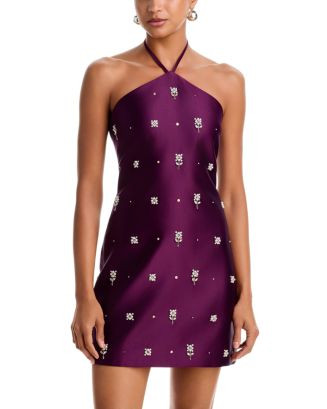 Bree Embellished Halter Neck Dress | Bloomingdale's (US)