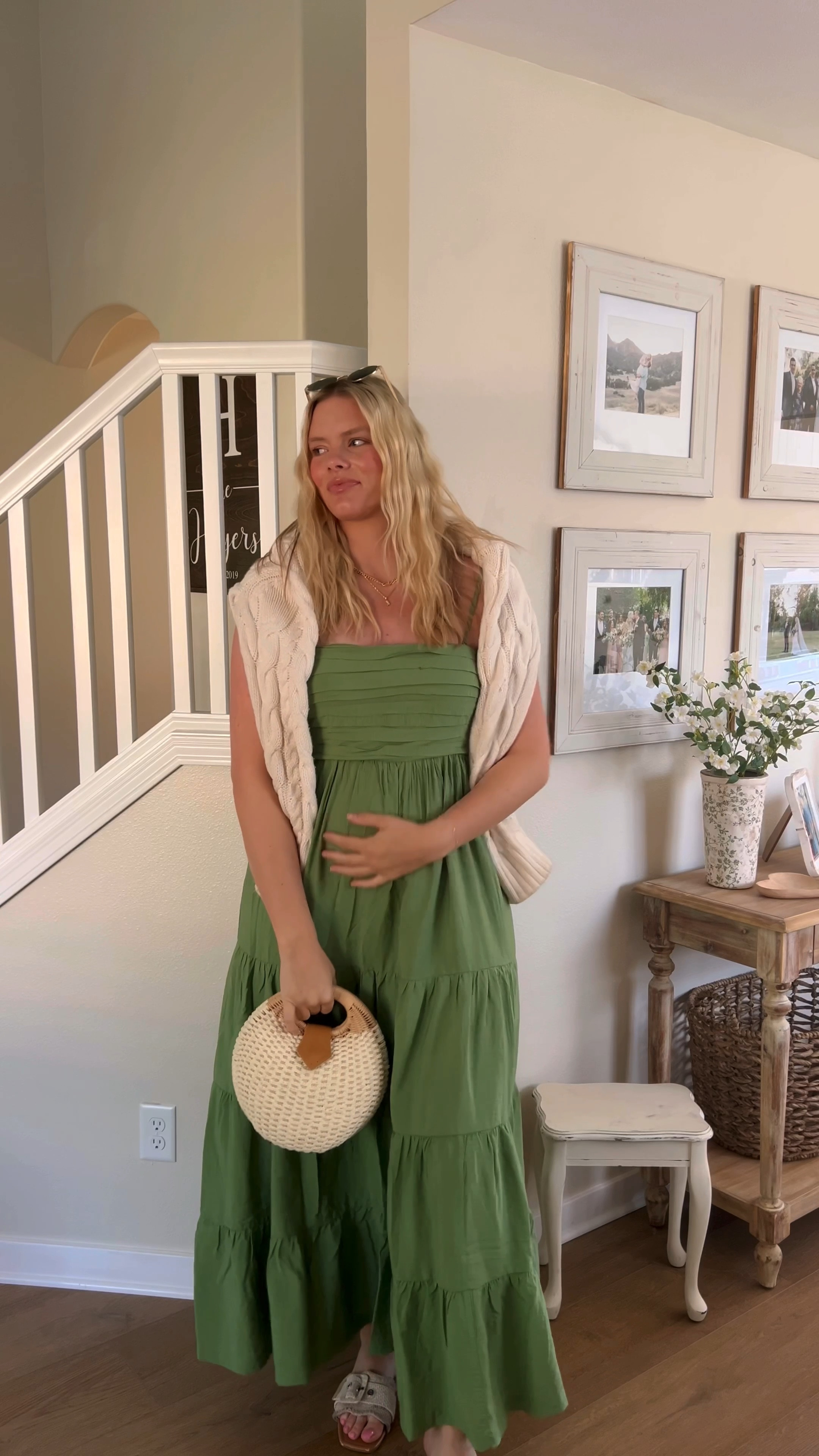 Dress is 35% off with code #DressFest! Runs TTS, wearing a large tall at 27 weeks pregnant 

#pregnancystyle #dressthebump#abercrombiesale #abercrombiestyle 

#LTKstyletip #LTKfindsunder100 #LTKbump