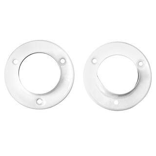 2.68 in. White Metal Closet Rod Pole Sockets (2-Pack) | The Home Depot