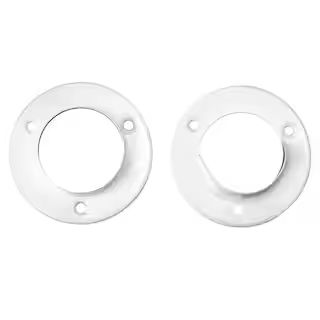 2.68 in. White Metal Closet Rod Pole Sockets (2-Pack) | The Home Depot