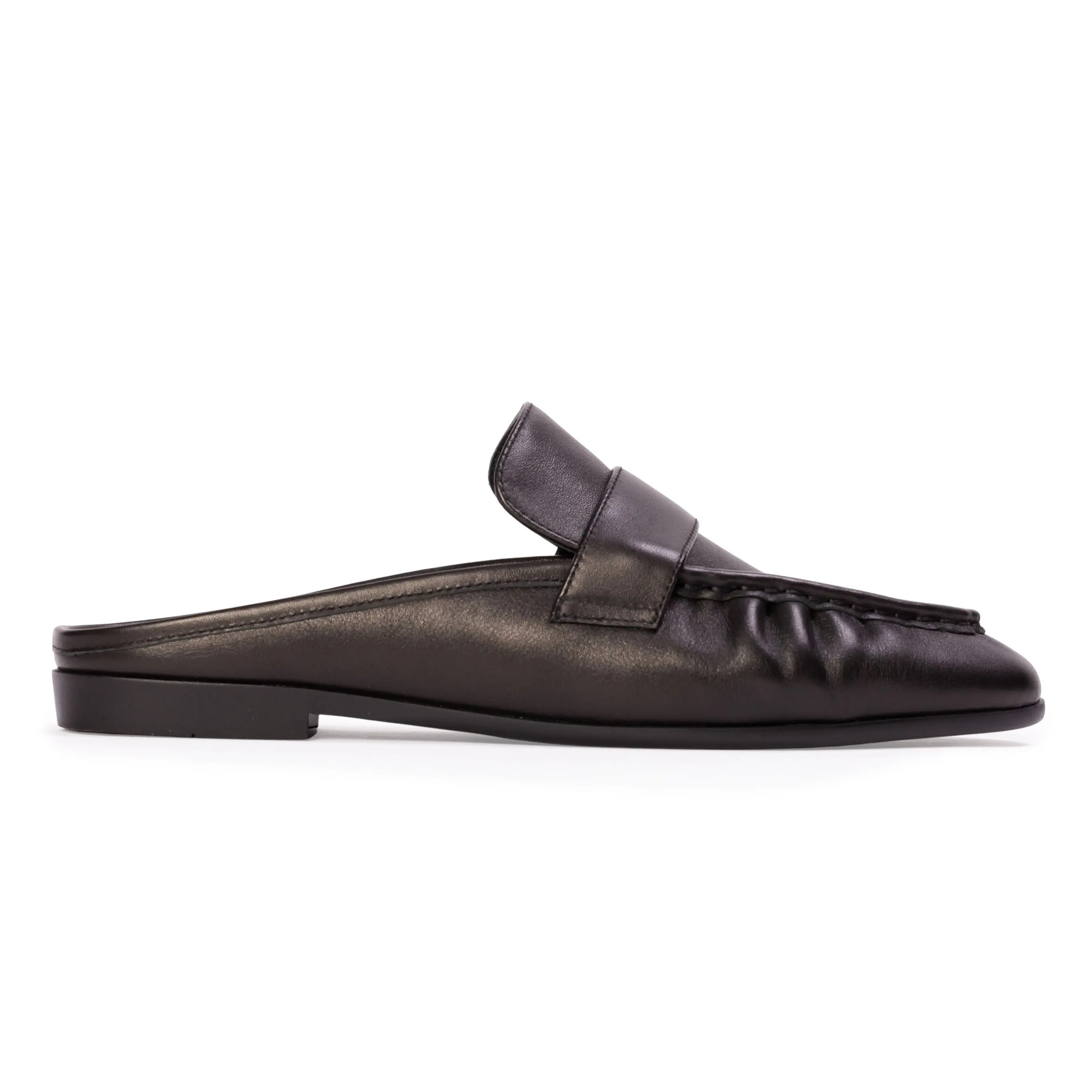 BLACK SUEDE STUDIO Gabby Loafer in Black Leather at Nordstrom, Size 41 | Nordstrom