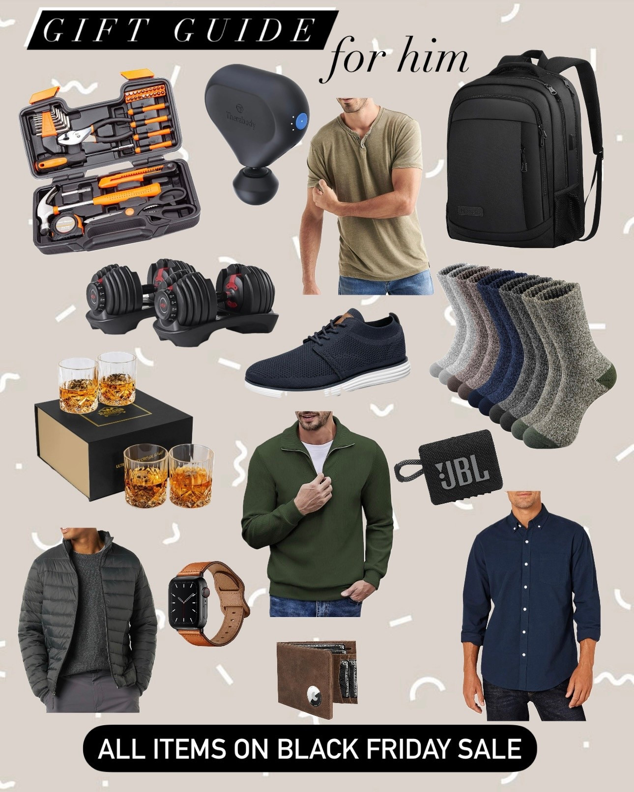 GIFT GUIDE FOR HIM - all gifts for him on AMAZON’S BLACK FRIDAY  SALE ✨ These Amazon Cyber Week sales make great holiday gift ideas for your husband, boyfriend, father, father-in-law, brother...



#LTKHoliday #LTKGiftGuide #LTKCyberWeek