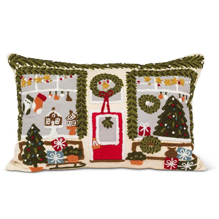 Abbott Gingerbread House Rectangle Decorative Throw Pillow 12X17" – Cozy Cottage Scene On Soft ... | Wayfair North America