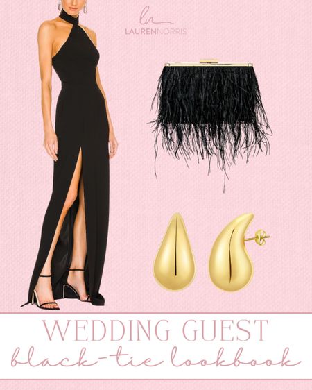 A chic black dress for a black-tie wedding 👰🏼‍♀️🤍

#LTKWedding