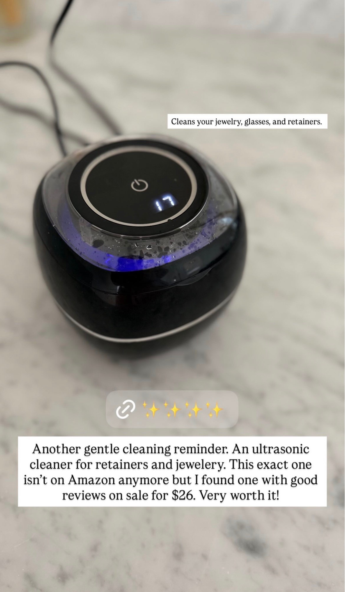 Another gentle cleaning reminder! Everyone needs something to clean retainers and jewelry. This exact one isn’t on Amazon anymore but I found one with great reviews!

#LTKmomlife #LTKSeasonal #LTKdayinmylife