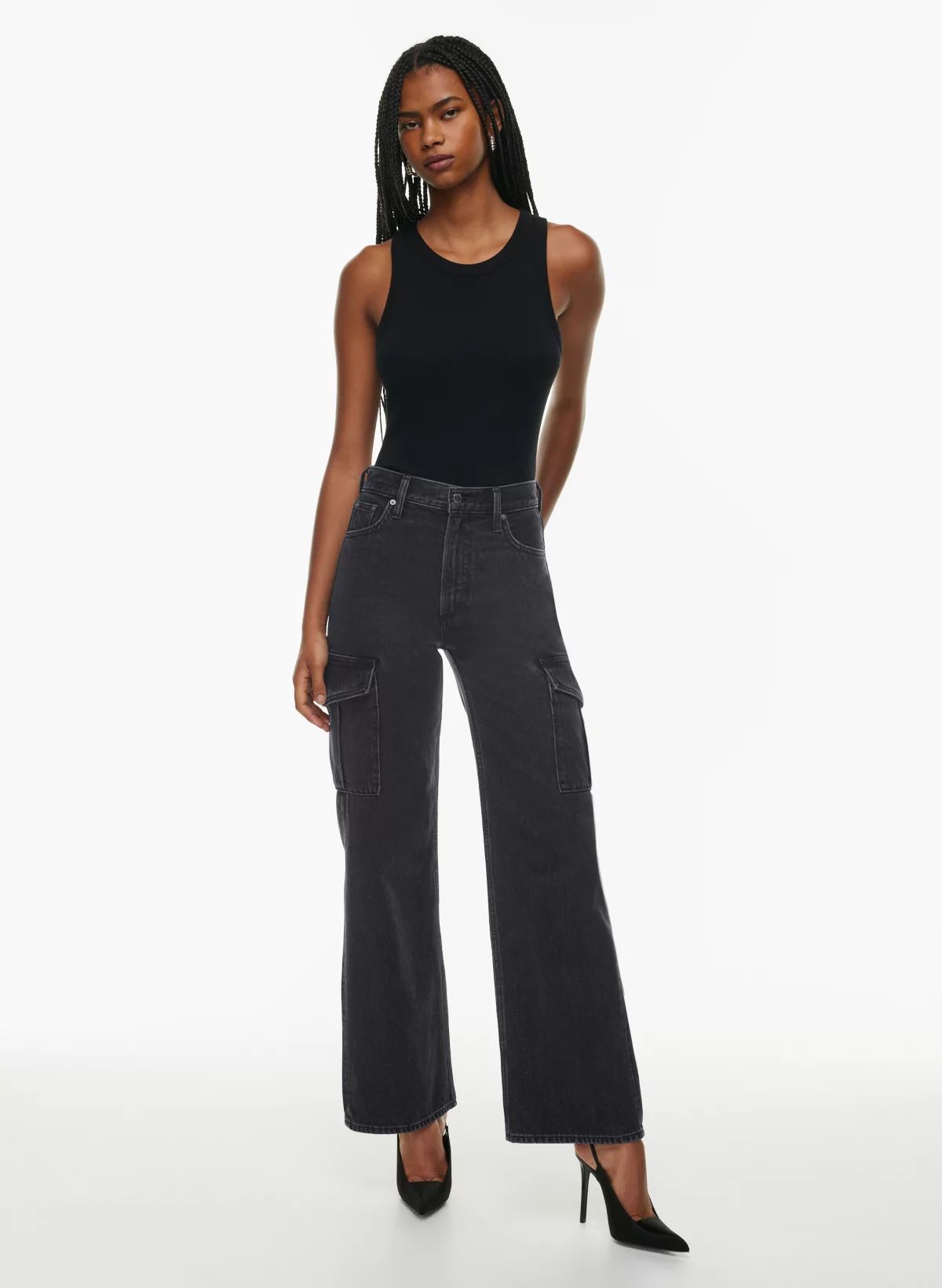 THE FARRAH HI-RISE CARGO JEAN | Aritzia