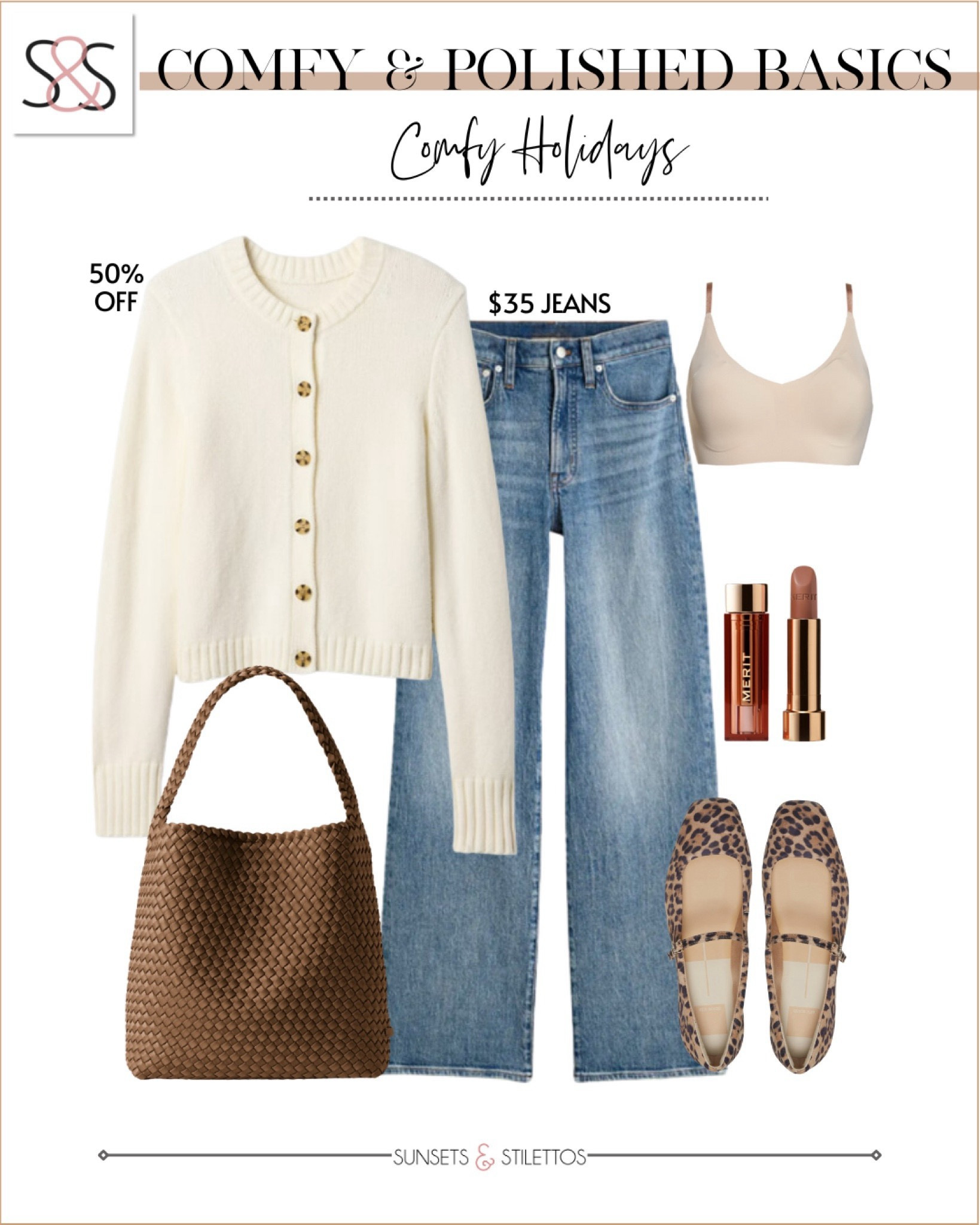 This cardigan is a major sale and paired with these wide leg jeans, this is a great budget friendly outfit for Winter!

Sunsets and Stilettos, workwear, ballet flats, travel outfit

#LTKOver40 #LTKTravel #LTKWorkwear