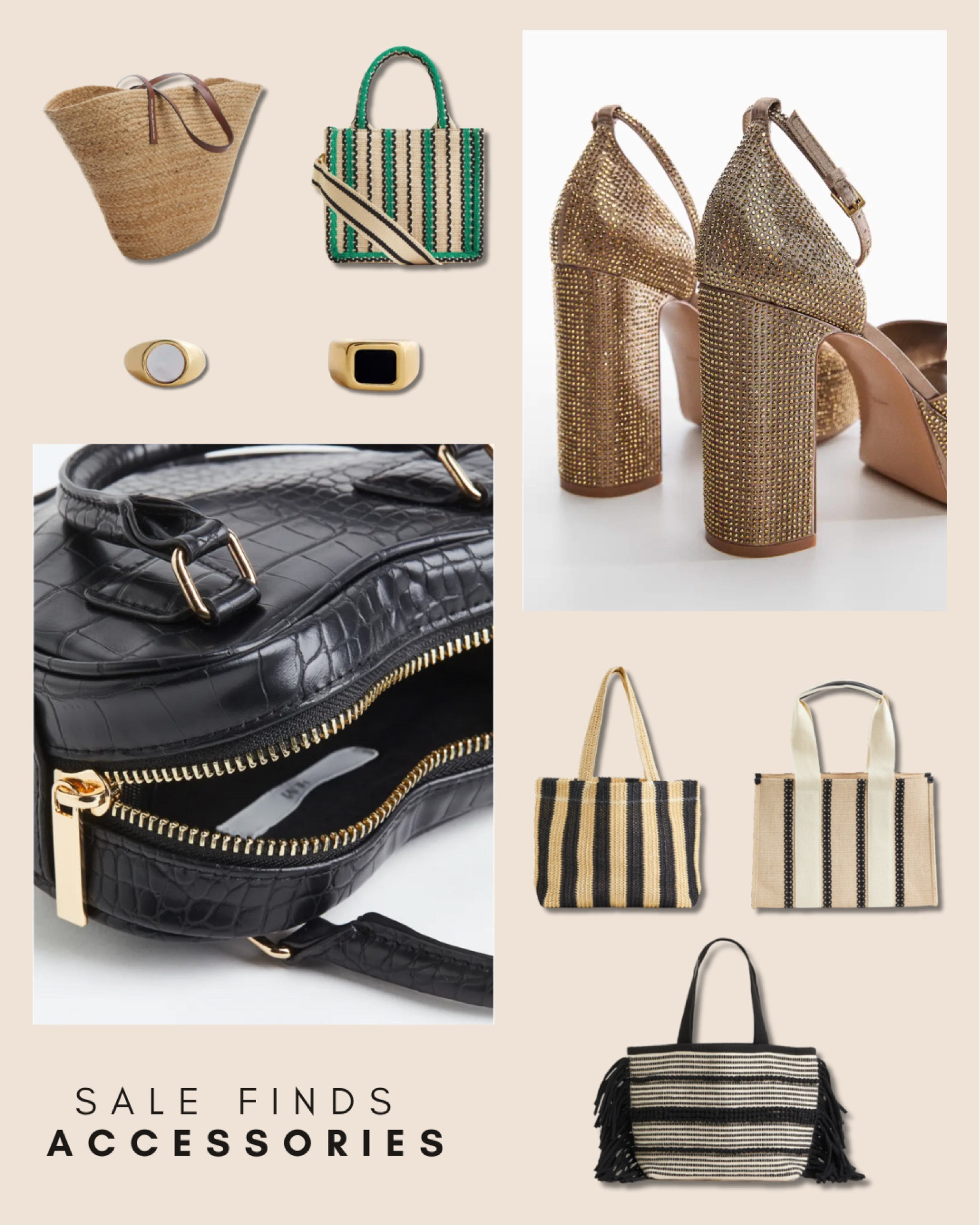 Sale finds accessories 🤎

outfit inspiration, summer sale, must have accessories, metal clutch, irregular earrings, Mango, signet ring 18k, straw shopper H&M, Jute bag, heart shaped shoulder bag, rigid choker silver coated, skirt mix mini shopper, jacquard woven shopper, Netherlands. 

#LTKsalealert #LTKstyletip #LTKSeasonal