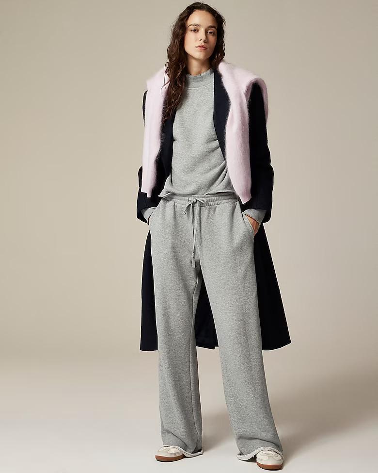 Heritage terry wide-leg sweatpant | J. Crew US