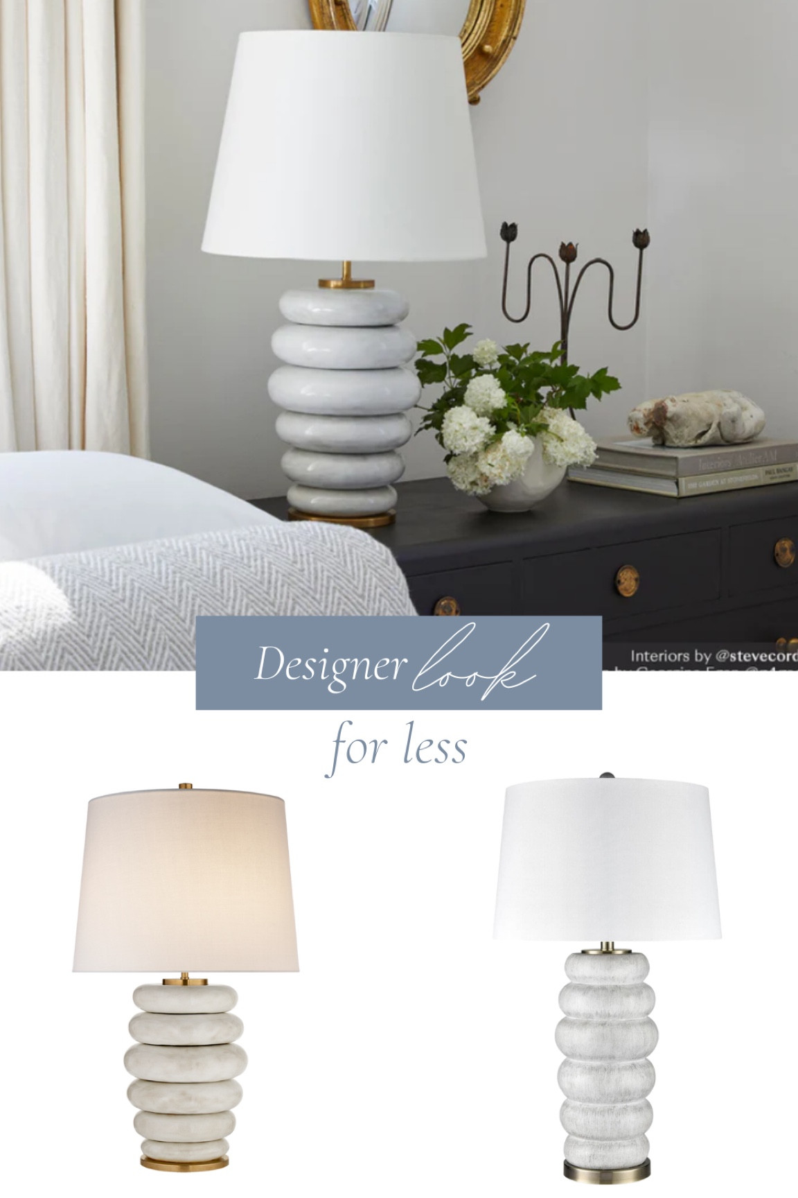 Designer look for less lamp, visual comfort lamp, designer lighting 

#LTKHome