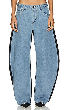 LIONESS Horseshoe Jean in Split Blue from Revolve.com | Revolve Clothing (Global)