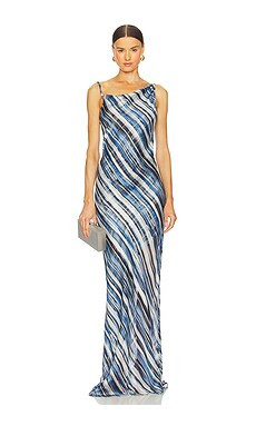 Sabina Musayev Evianna Dress in Blue Print from Revolve.com | Revolve Clothing (Global)