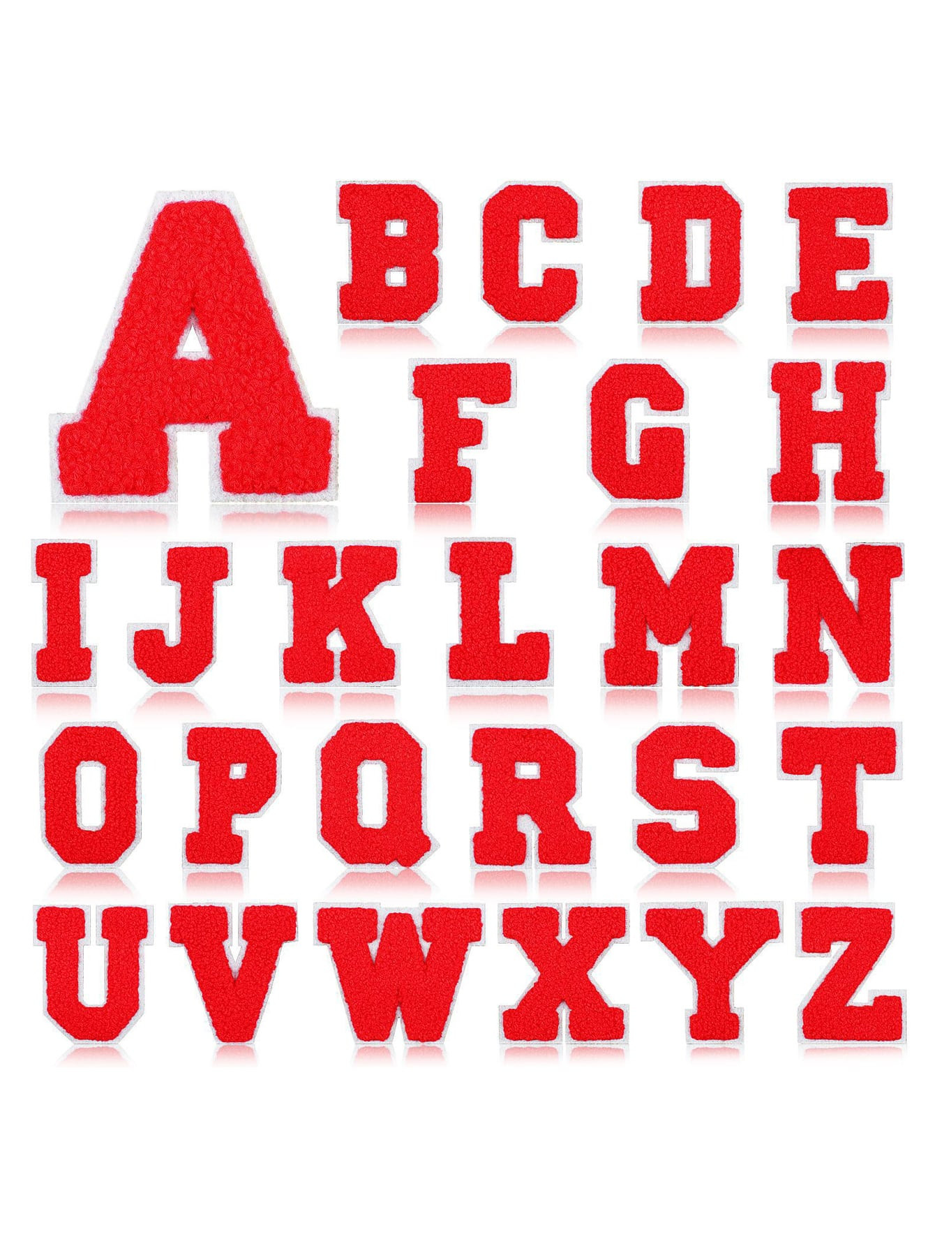 26pcs Letter embroidery Iron on Patches, Sew on Embroidered Applique Repair Patch DIY Crafts Proj... | SHEIN