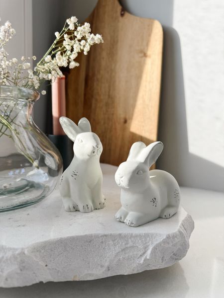 Bunnies for Easter decor. ✨

Cement bunny decor, kitchen Easter decor, spring decor, interiors, neutral aesthetic 

#LTKSeasonal #LTKhome