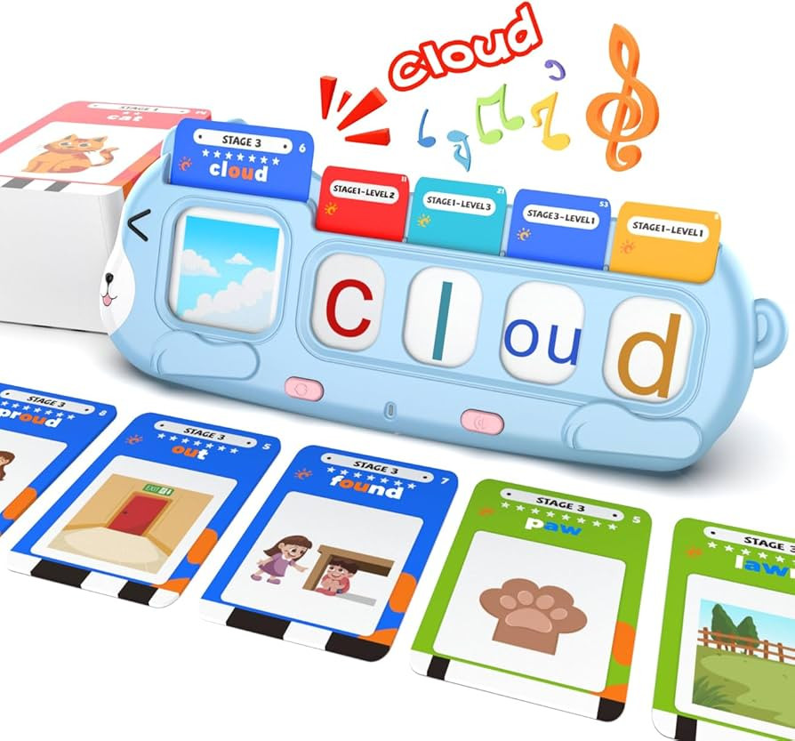 QuTZ Phonics Learning Toy for Preschool Kids \u2013 Talking Flash Cards with Sound Machine, Word ... | Amazon (US)