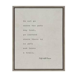 Kate and Laurel Sylvie "Emerson Quote" by Saint and Sailor Studios 24 in. x 18 in. Typo... | The Home Depot
