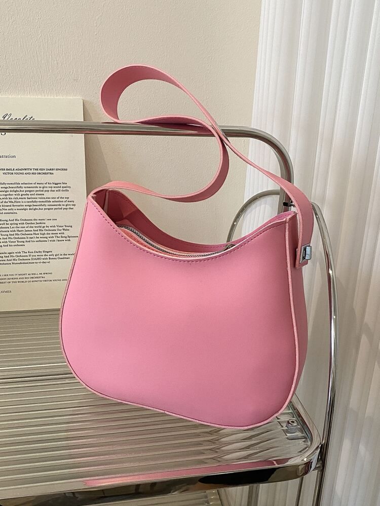 Minimalist Zipper Bucket Bag | SHEIN