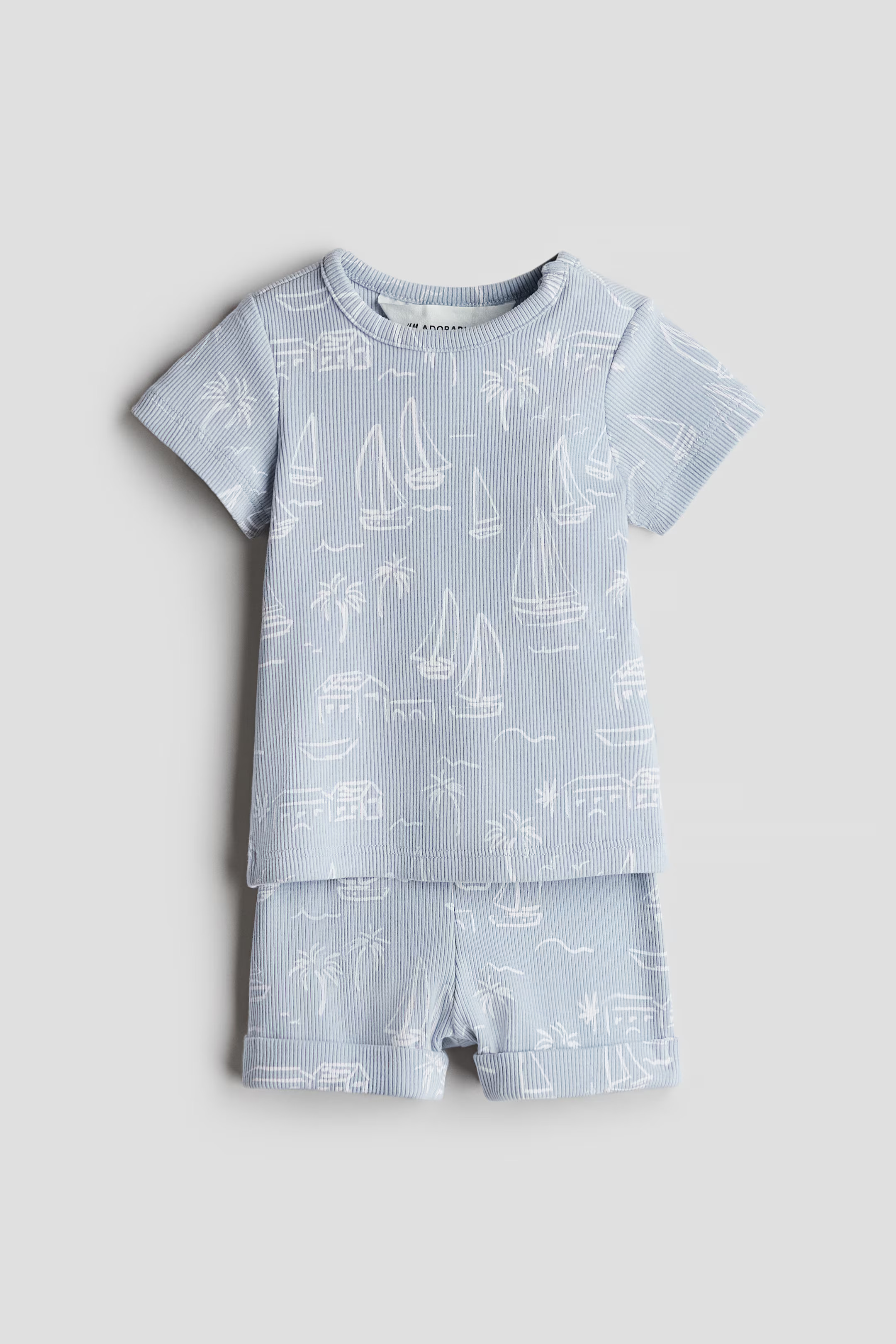 2-Piece Ribbed Cotton Set | H&M (US + CA)