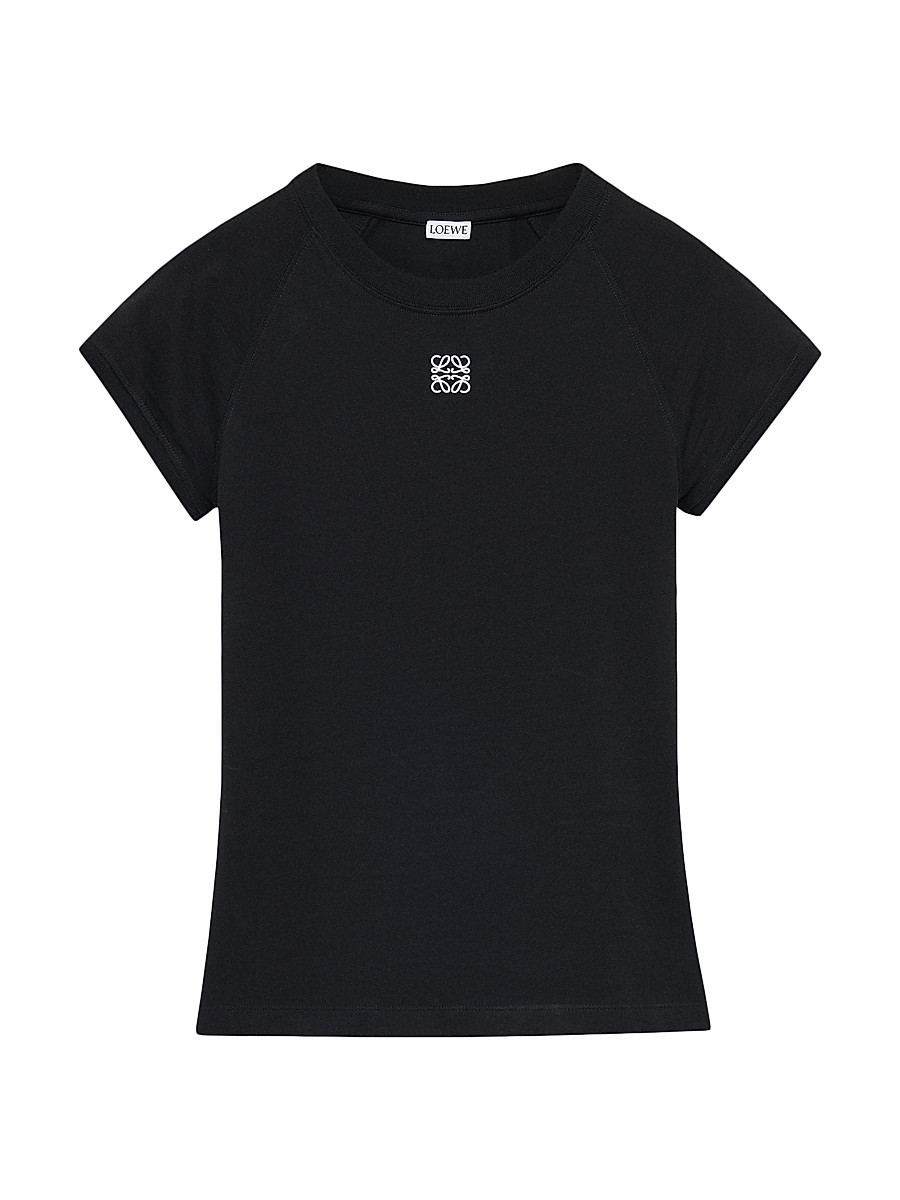 Women's Small-Fit Logo T-Shirt - Black - Size Large | Saks Fifth Avenue