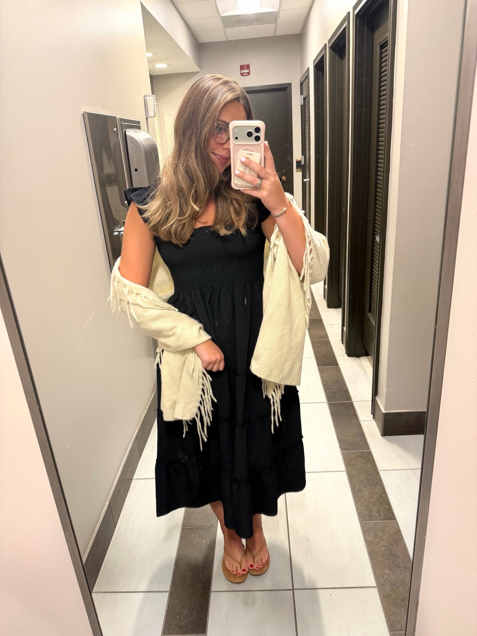 Dress is hillhouse! 
Don’t have black in stock but I linked the dress with the different colors they have available!

#LTKootd #LTKWorkwear #LTKgrwm