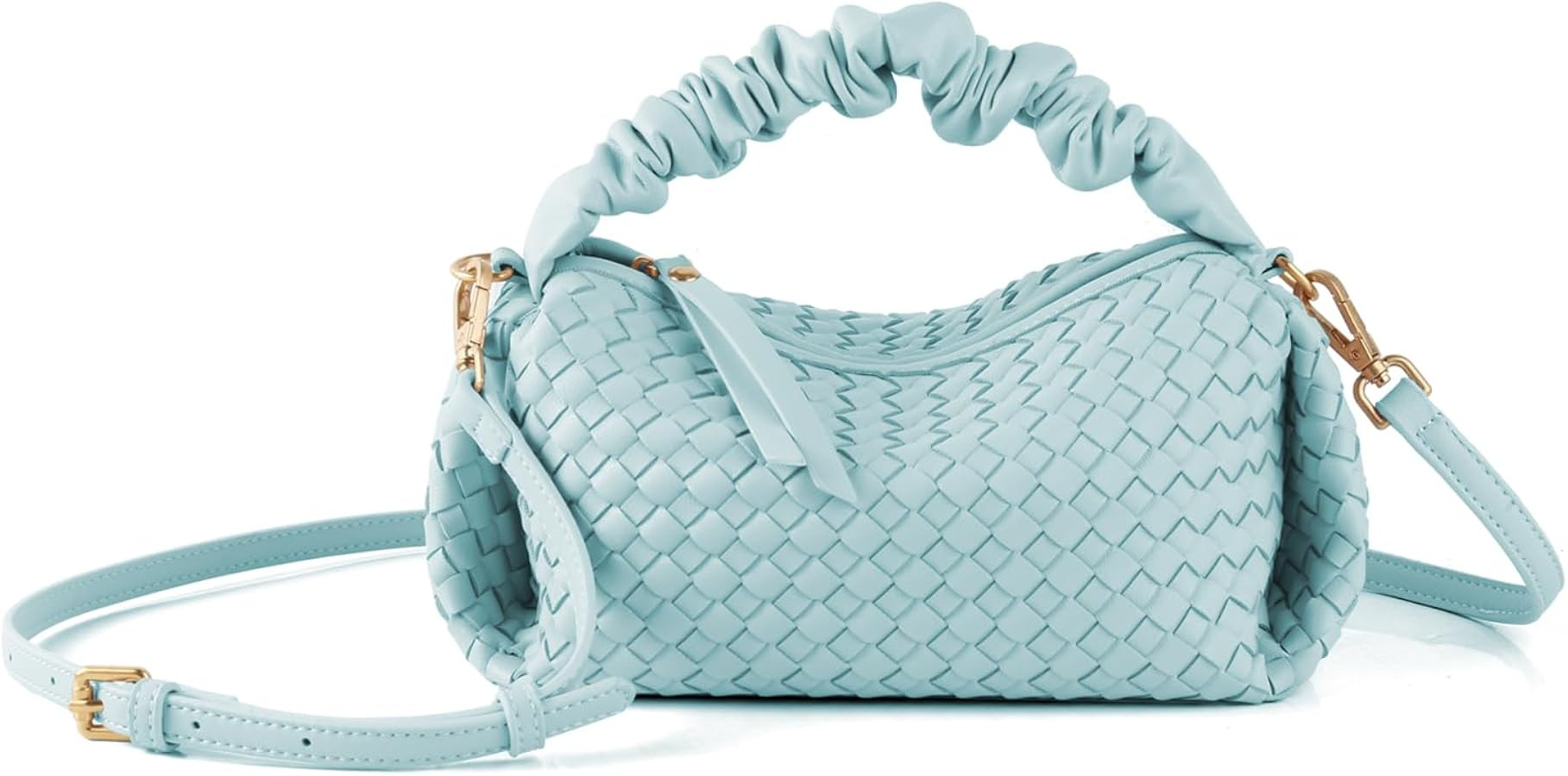 Woven Handbag for Women, Woven Crossbody Bags for Women, Designer Ladies Hobo Bag Bucket Purse Fa... | Amazon (US)