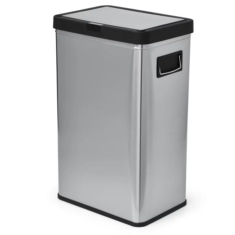 Better Homes & Gardens 13.7 gal Touchless Dual Sensor Kitchen Garbage Can with Stay Open Lid | Walmart (US)