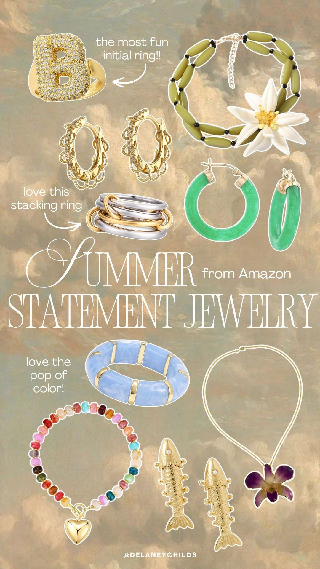 Summer statement jewelry to spice up your outfits!  

 #LTKdayinmylife #LTKgrwm #LTKootd