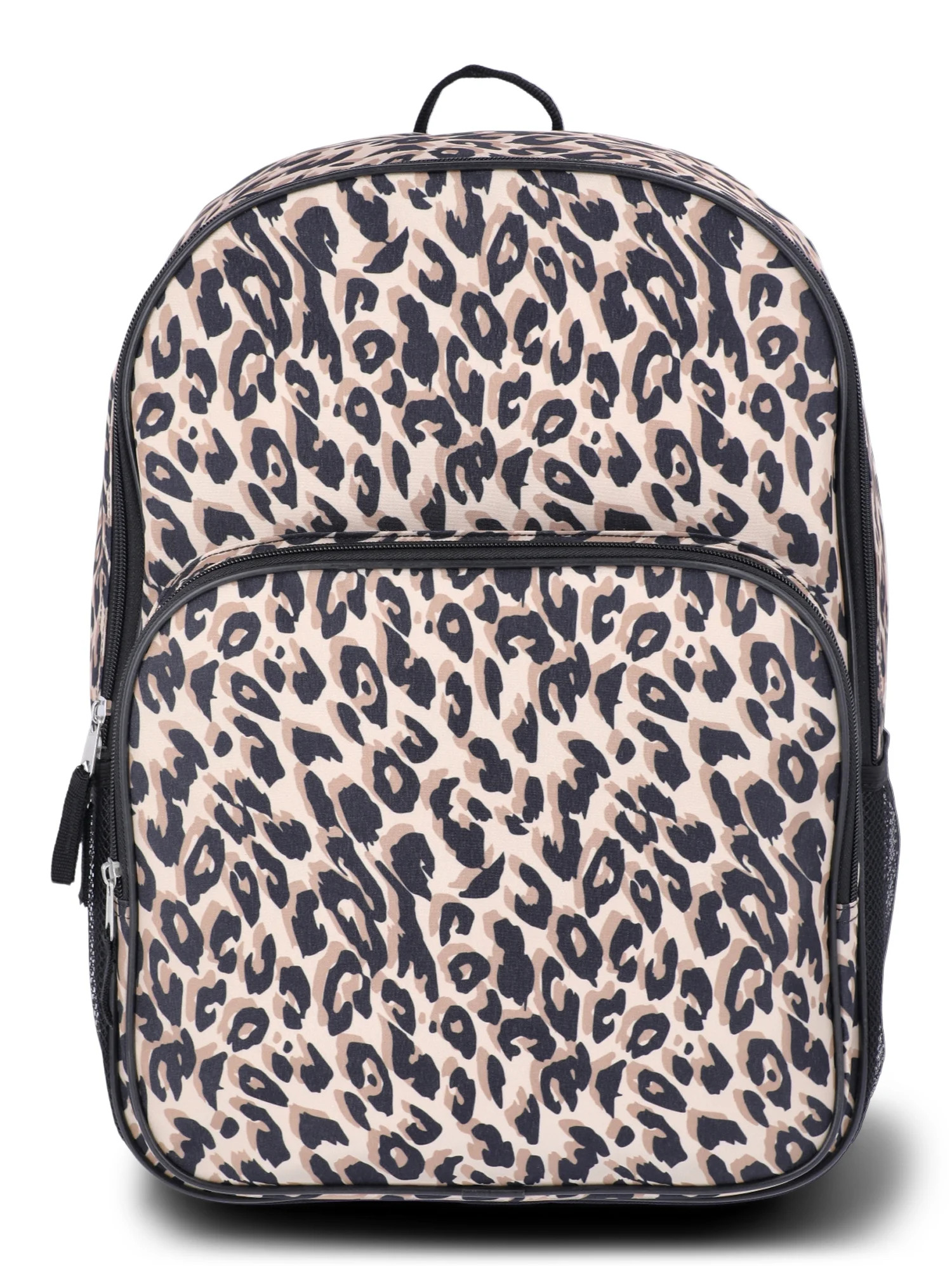 Wonder Nation Girls' 16" Leopard Spots Backpack, Black | Walmart (US)