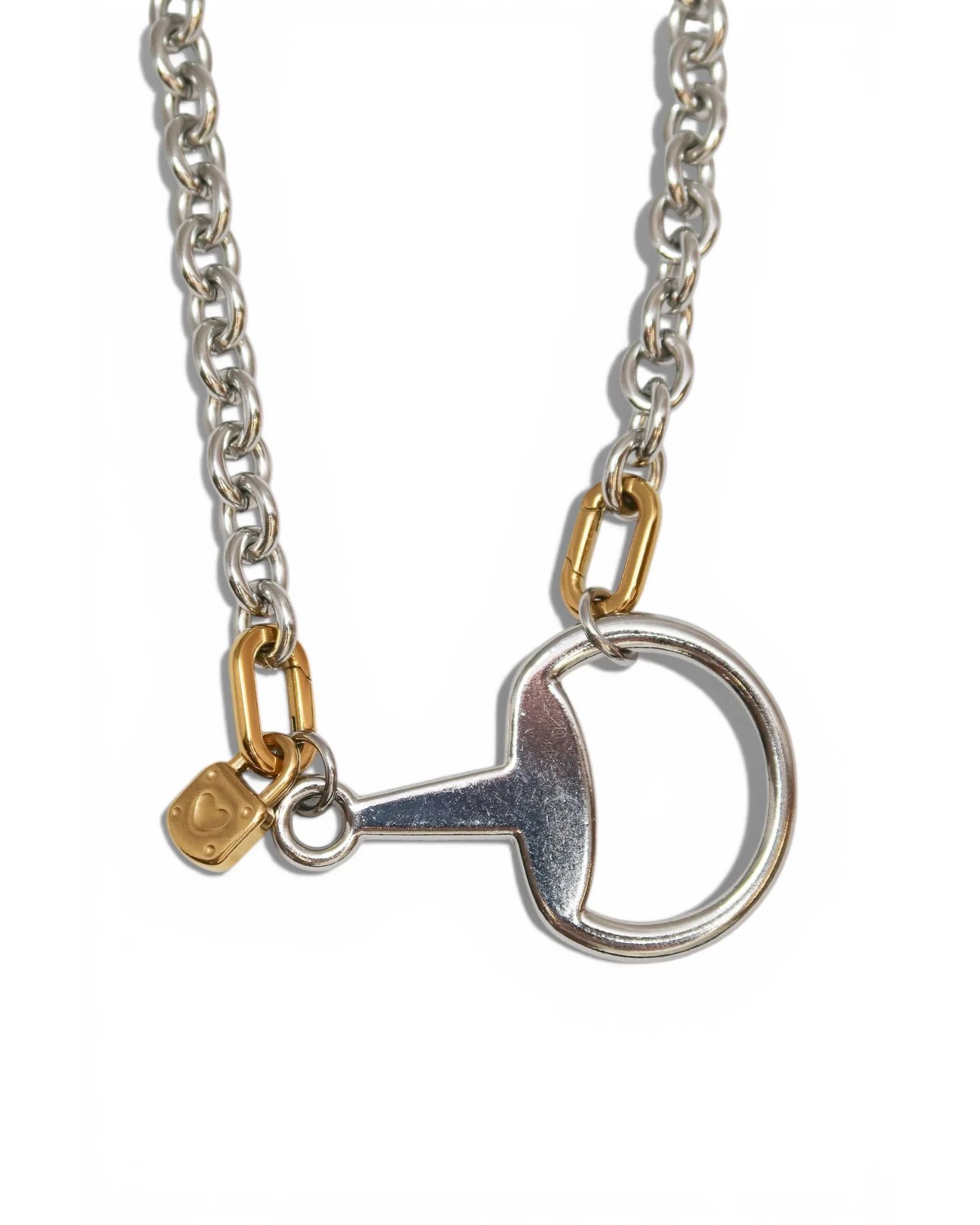 Fortuna Horse Bit 316L Stainless Steel Statement Necklace | KC Chic Designs