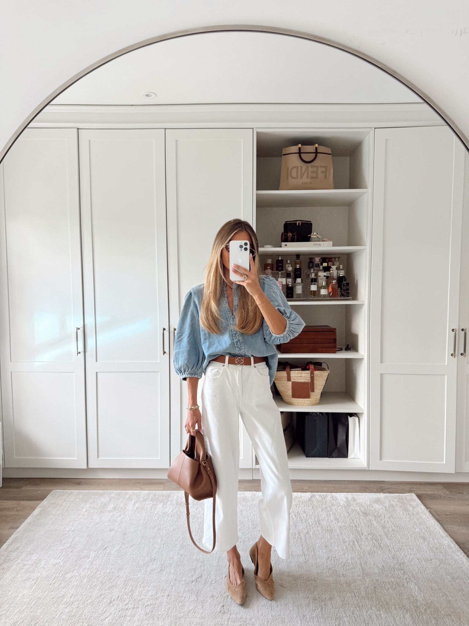 Autumn outfit 
Denim shirt 
White jeans

#LTKFashionMonth #LTKautumn #LTKuk