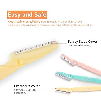 Tinkle Dermaplaning Tool 6ct, Dermaplane Razor for Women, Safe and Easy Peach Fuzz Remover, Eyebr... | Amazon (US)