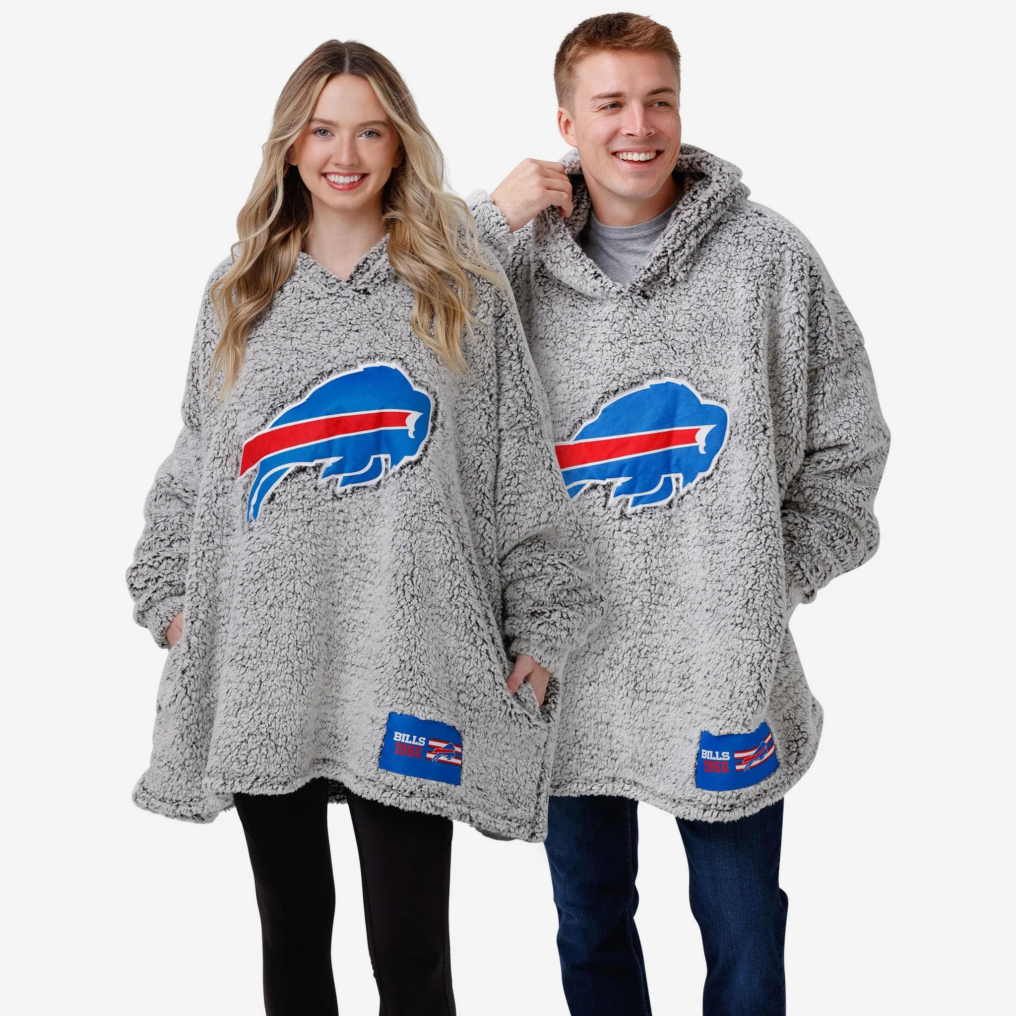 Buffalo Bills Grey Big Logo Hoodeez | FOCO inc